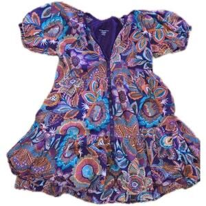 Love Kyla Handmade Dress Small Bohemian One Of A Kind Bold Print Indie Unique